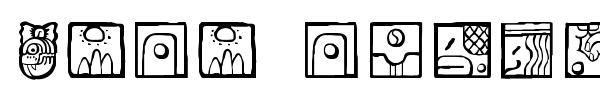 Maia ideograph font preview